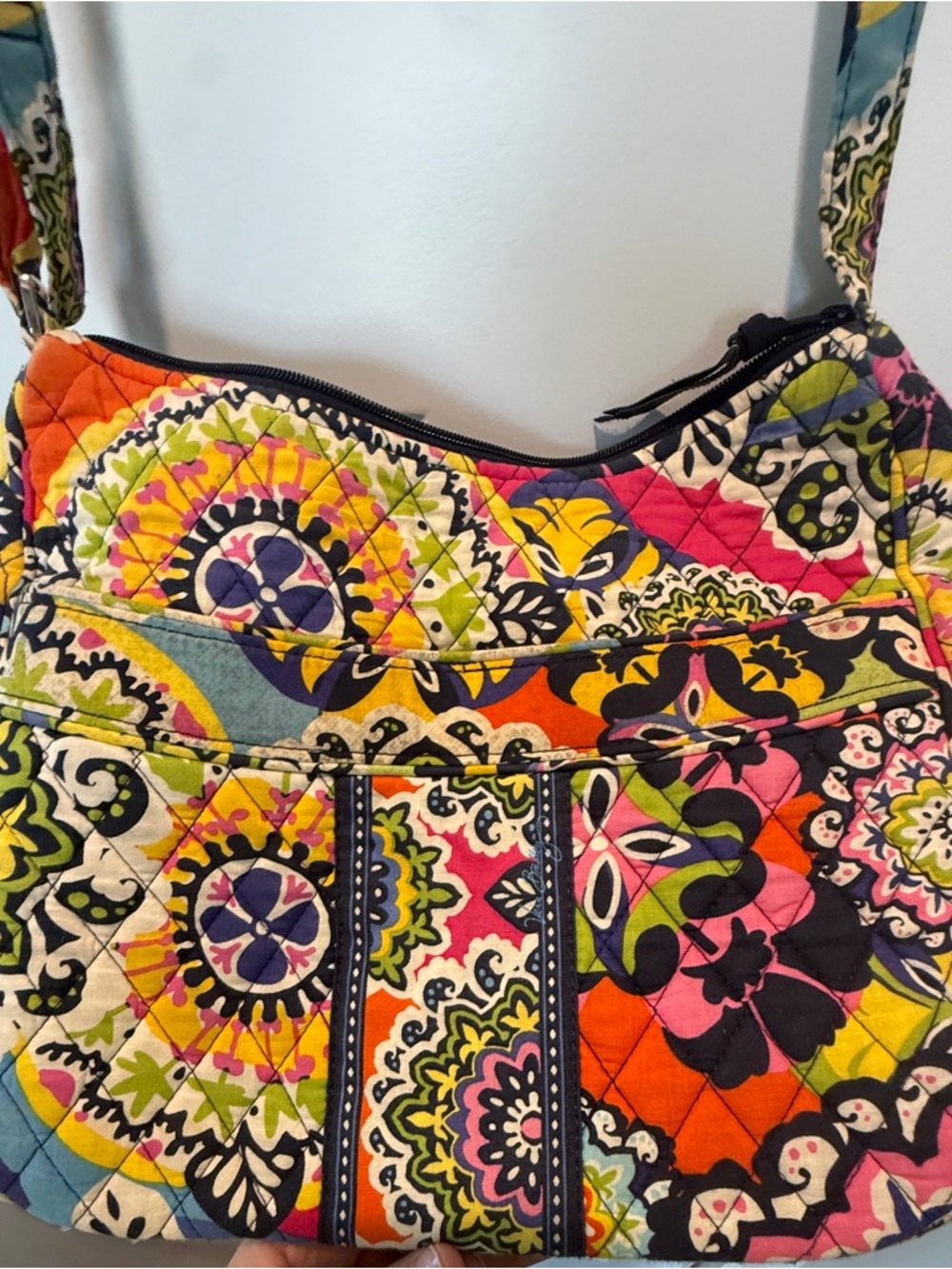 Vera Bradley Quilted Multi-Color Floral Crossbody Bag